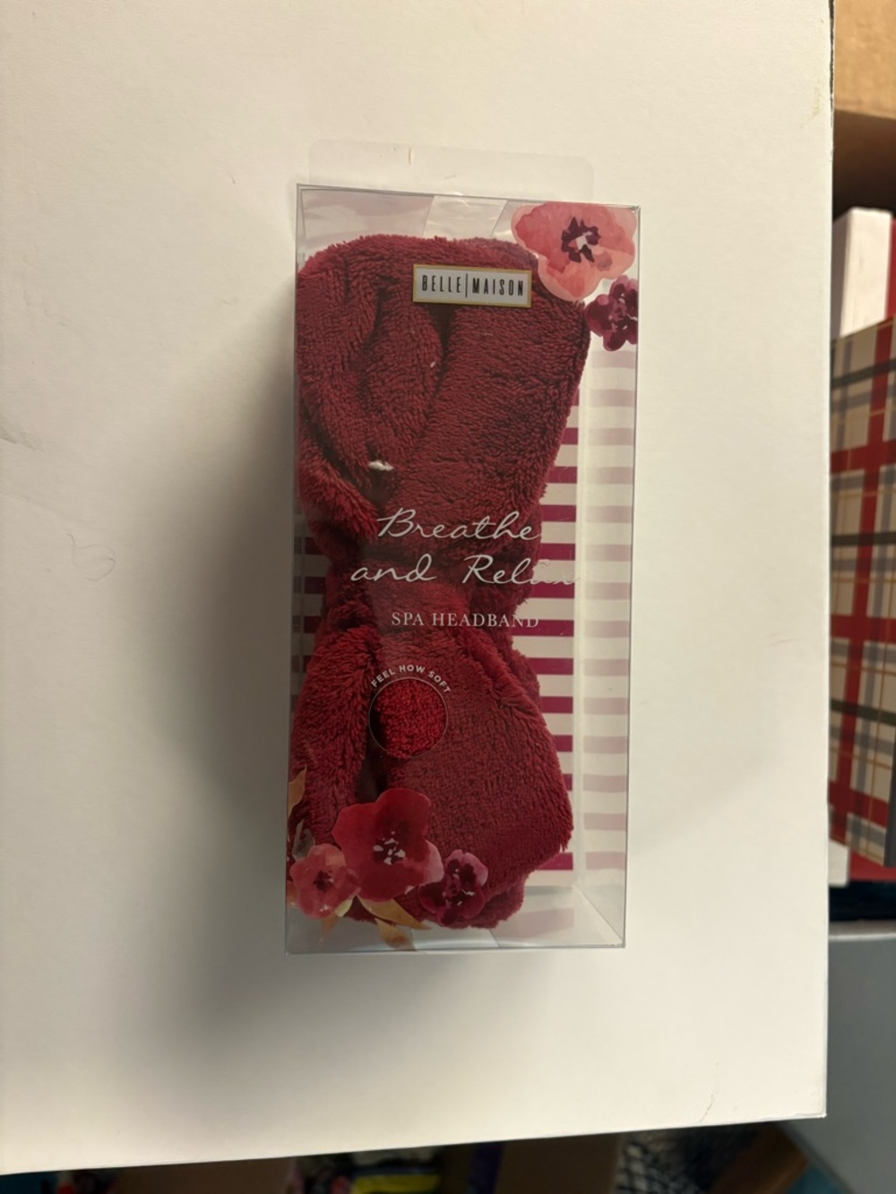 Breathe and Relax Spa Headband - Red